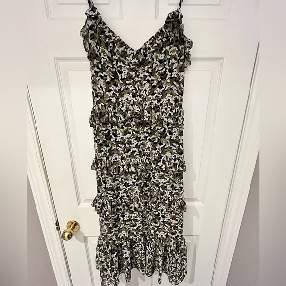 Michael Kors Butterfly Camouflage Midi Dress. - Picture 1 of 2